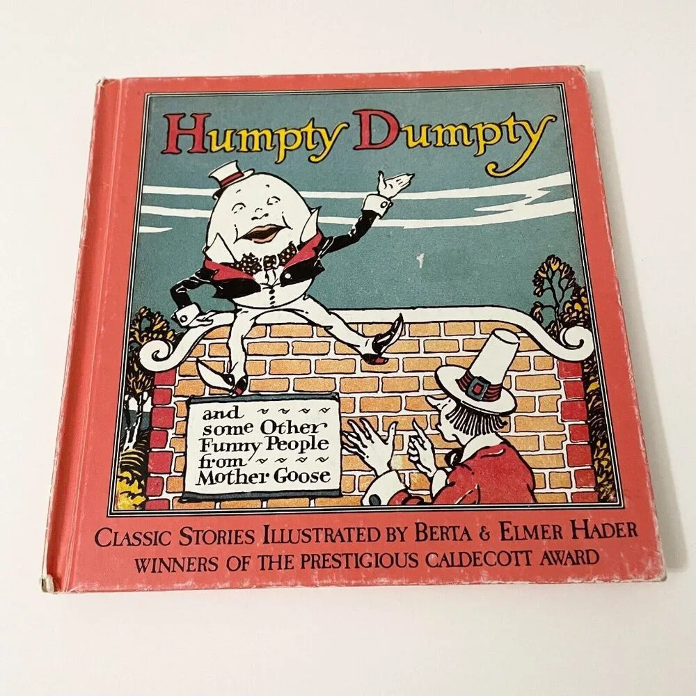Vtg 1992 Humpty Dumpty and Some Other Funny People from Mother Goose Book